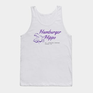 Hamburger Hippo Tank Top